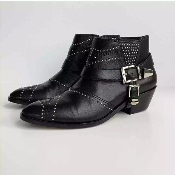Anine Bing Boots Bianca Ankle Western StuddedBoots